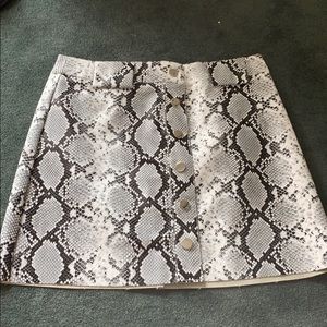 nasty gal snakeskin skirt